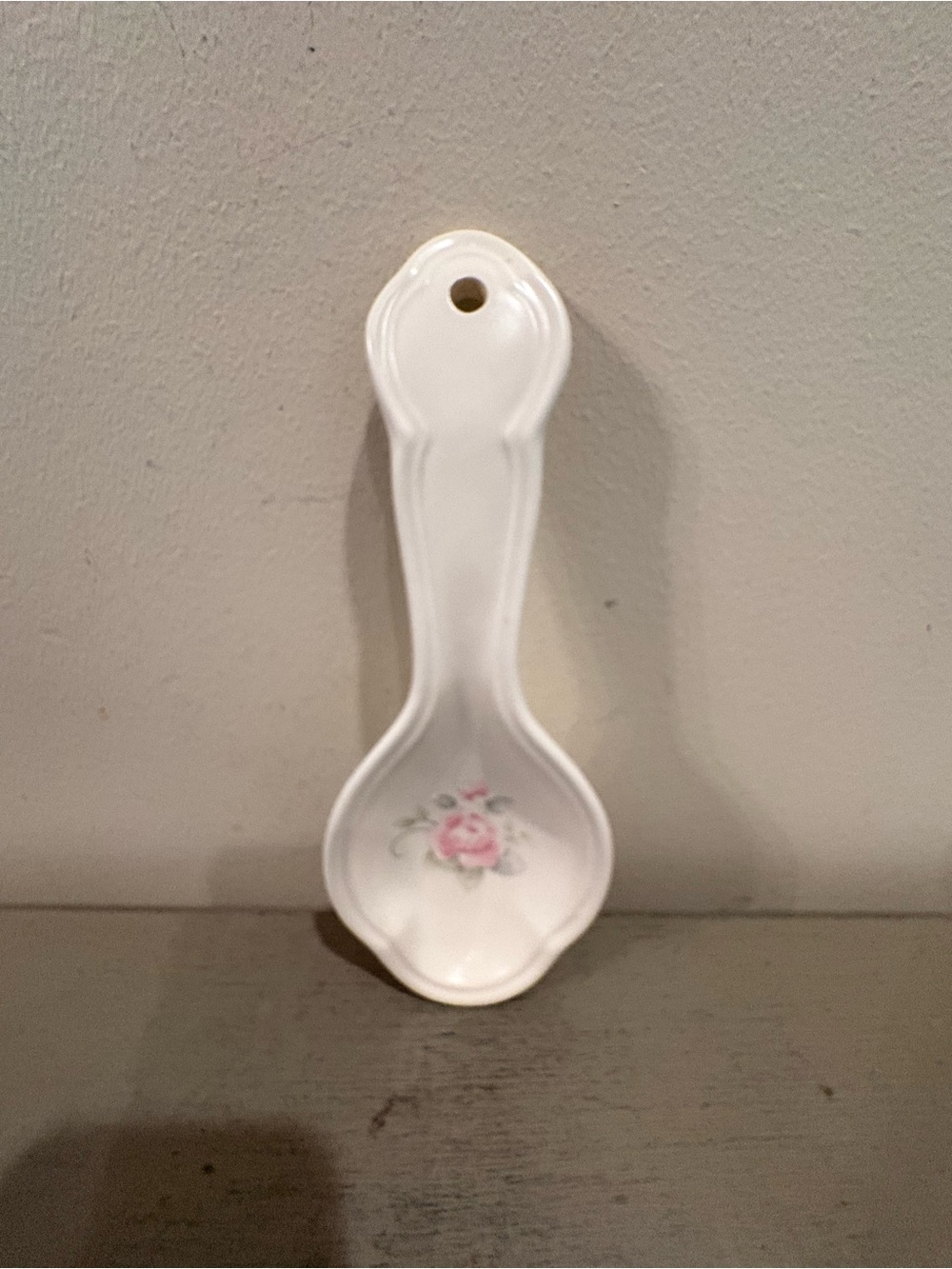 VTG Pfaltzgraff Tea Rose Stoneware Spoon Rest